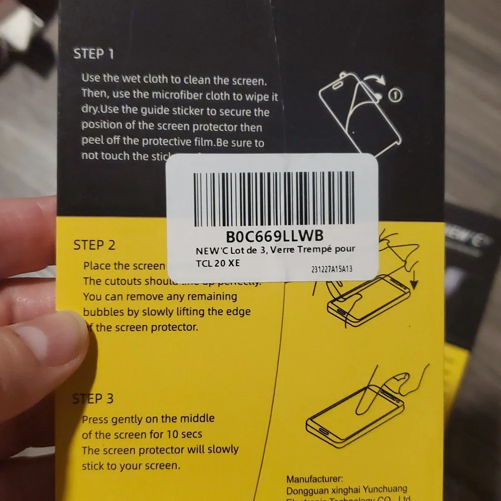 (4PK) TCL A3 Screen Protector Tempered Glass